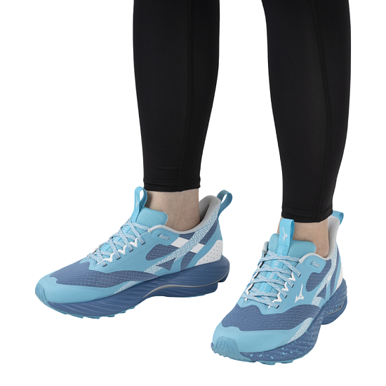 Кроссовки женские Mizuno Wave Rider Tt 2 Parisian Blue/Plein Air/River - Фото 8 большая