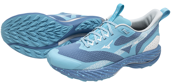 Кроссовки женские Mizuno Wave Rider Tt 2 Parisian Blue/Plein Air/River - Фото 9 большая