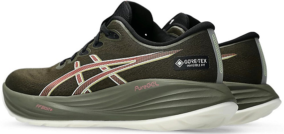Кроссовки женские ASICS Gel-Cumulus 27 Gtx Brown Stone/Dark Pink Clay - Фото 3 большая