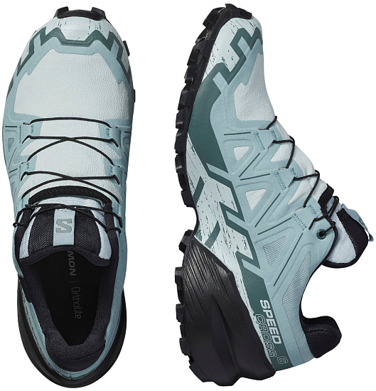 Кроссовки женские Salomon Speedcross 6 Gtx Ballad Blue/Black/Tourmaline - Фото 2 большая