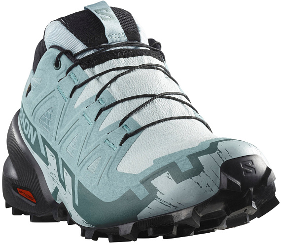 Кроссовки женские Salomon Speedcross 6 Gtx Ballad Blue/Black/Tourmaline - Фото 5 большая