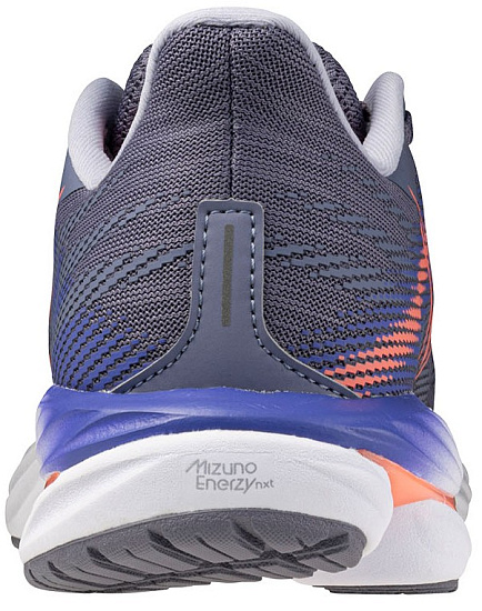 Кроссовки женские Mizuno Wave Inspire 21 Blue Granite/Striking Coral/Ir - Фото 2 большая