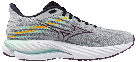 Кроссовки женские Mizuno Wave Inspire 21 Pearl Blue/Dark Purple/Ice Gre - Фото 3 большая