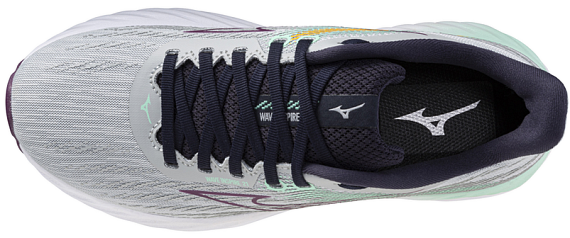 Кроссовки женские Mizuno Wave Inspire 21 Pearl Blue/Dark Purple/Ice Gre - Фото 4 большая