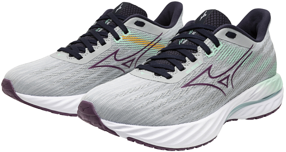 Кроссовки женские Mizuno Wave Inspire 21 Pearl Blue/Dark Purple/Ice Gre - Фото 7 большая