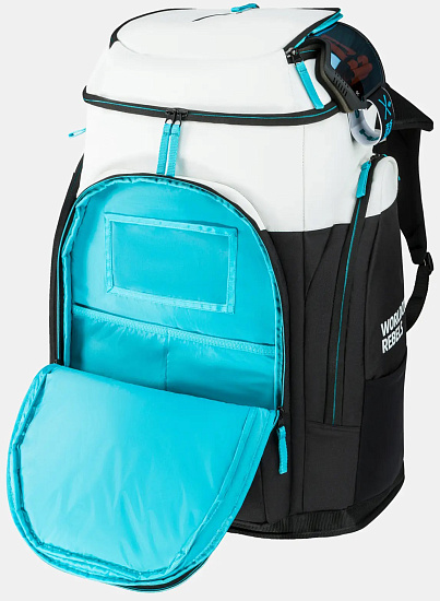 Рюкзак Head Rebels Racing L Black/White/Speed Blue - Фото 3 большая