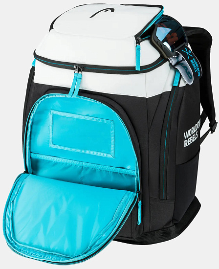 Рюкзак Head Rebels Racing S Black/White/Speed Blue - Фото 3 большая