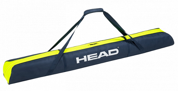 Чехол Head Single Ski Bag Short на 1 пару лыж 160 см Dark Blue/Yellow - Фото 1 большая