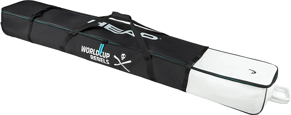 Чехол для лыж Head Rebels Double Ski Black/White/Speed Blue - Фото 1 большая