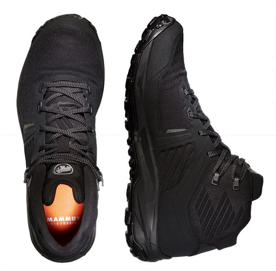 Кроссовки мужские Mammut Ultimate III Mid Gtx Black - Фото 4 большая