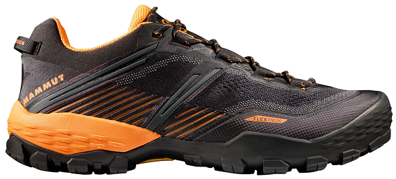 Кроссовки мужские Mammut Ducan II Low Gtx Black/Dark Tangerine - Фото 1 большая