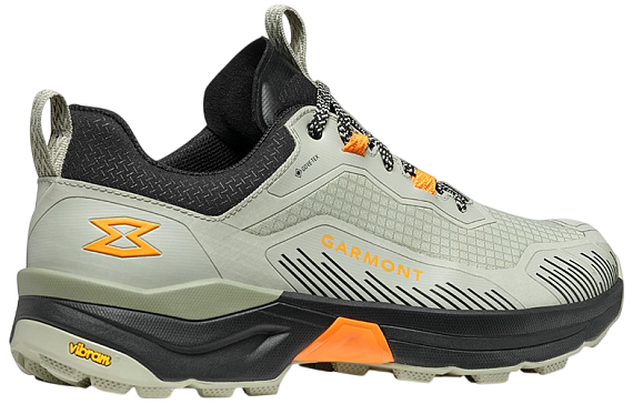 Кроссовки мужские Garmont 9.81 Engage Gtx Stone Grey/Marigold Orange - Фото 2 большая