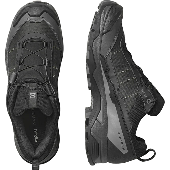 Кроссовки мужские Salomon X Ultra 5 Gtx Black/Asphalt/Castlerock - Фото 3 большая