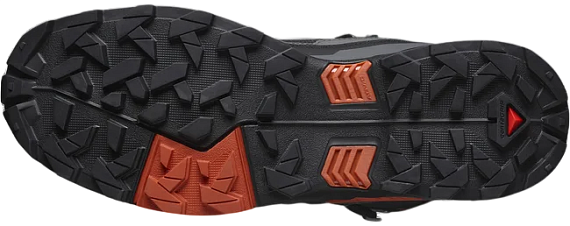 Кроссовки мужские Salomon X Ultra 5 Mid Gtx Asphalt/Castlerock/Burnt Ochre - Фото 2 большая