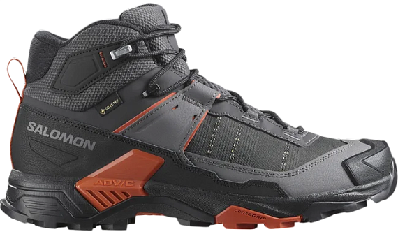 Кроссовки мужские Salomon X Ultra 5 Mid Gtx Asphalt/Castlerock/Burnt Ochre - Фото 1 большая