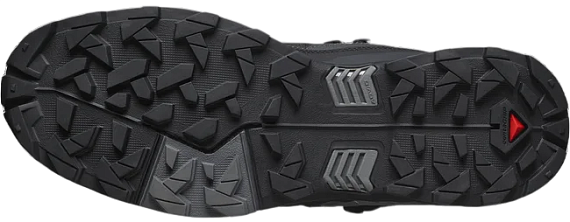 Кроссовки мужские Salomon X Ultra 5 Mid Gtx Black/Asphalt/Castlerock - Фото 2 большая