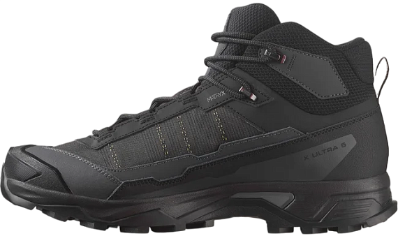 Кроссовки мужские Salomon X Ultra 5 Mid Gtx Black/Asphalt/Castlerock - Фото 3 большая
