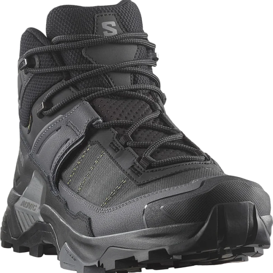 Кроссовки мужские Salomon X Ultra 5 Mid Gtx Black/Asphalt/Castlerock - Фото 5 большая