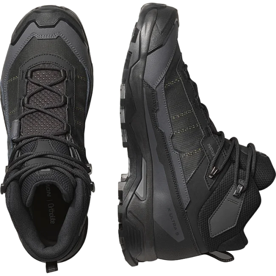 Кроссовки мужские Salomon X Ultra 5 Mid Gtx Black/Asphalt/Castlerock - Фото 6 большая