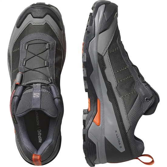 Кроссовки мужские Salomon X Ultra 5 Gtx Asphalt/Castlerock/Burnt Ochre - Фото 3 большая