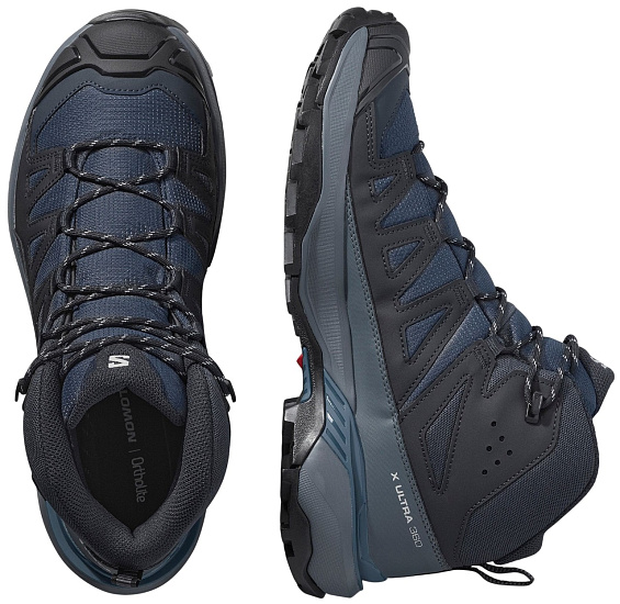 Кроссовки мужские Salomon X Ultra 360 Mid Gtx Blue Nights/Dark Navy/Dark Blue - Фото 2 большая
