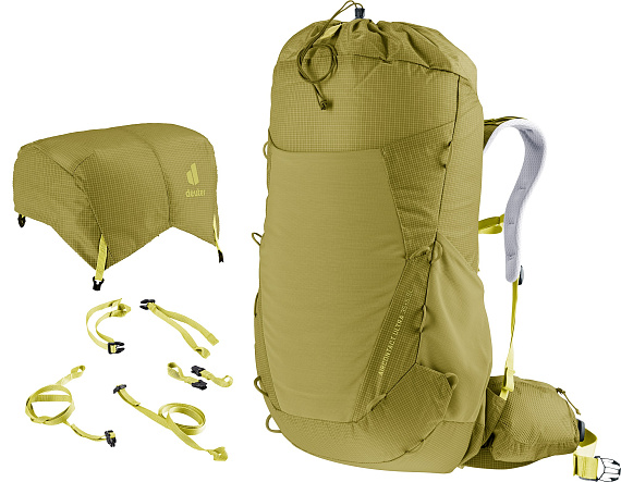 Рюкзак женский Deuter Aircontact Ultra 35+5 SL Linden/Sprout - Фото 11 большая
