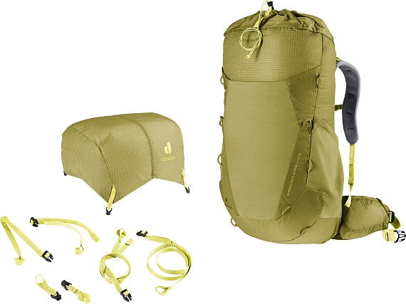 Рюкзак женский Deuter Aircontact Ultra 45+5 SL Linden/Sprout - Фото 8 большая