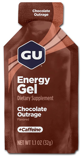 Гель энергетический GU Energy Gel Caffeine 32 г Шоколадное безумие - Фото 1 большая