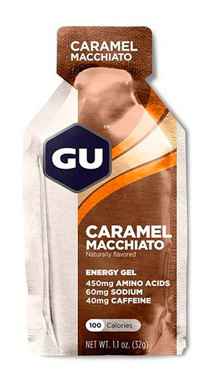 Гель энергетический GU Energy Gel Caffeine 32 г Карамель/Макиато - Фото 1 большая