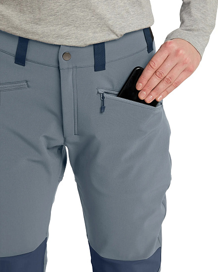 Брюки женские Haglofs Chilly Softshell Steel Blue/Tarn Blue - Фото 6 большая