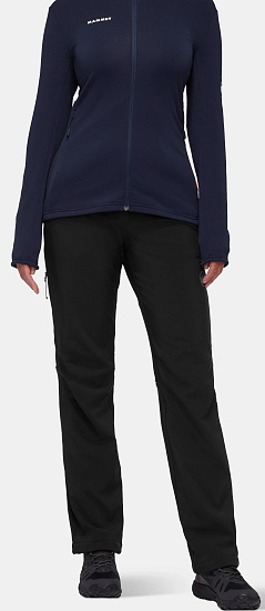 Брюки женские Mammut Runbold Winter SO Short Black - Фото 2 большая