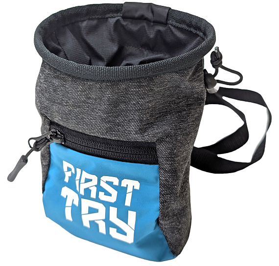 Мешок для магнезии First Try Малый 111125 Бирюзовый/Серый Джинс - Фото 1 большая