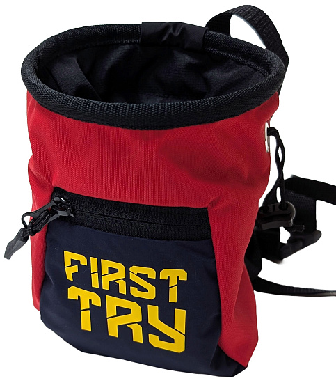 Мешок для магнезии First Try Малый 111125 Тёмно-Фиолетовый/Красный - Фото 1 большая