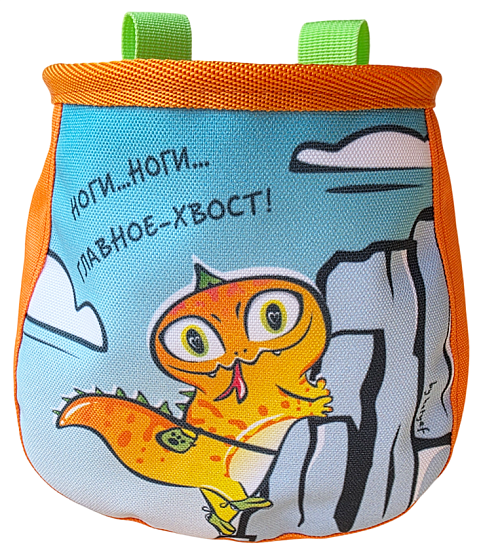 Мешок для магнезии Boulder Monsters Ноги…ноги, главное хвост Оранжевый - Фото 1 большая