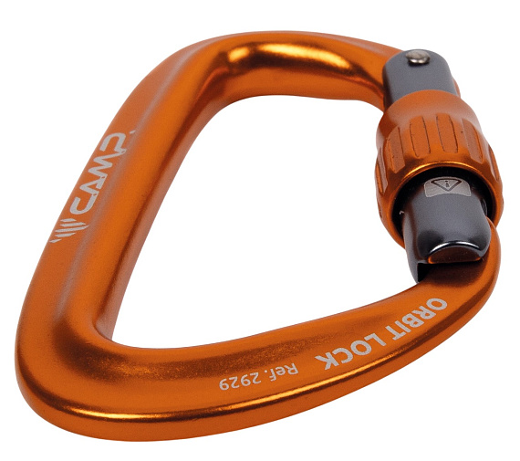 Карабин C.A.M.P. Orbit Lock Orange - Фото 3 большая