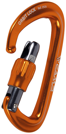 Карабин C.A.M.P. Orbit Lock Orange - Фото 4 большая