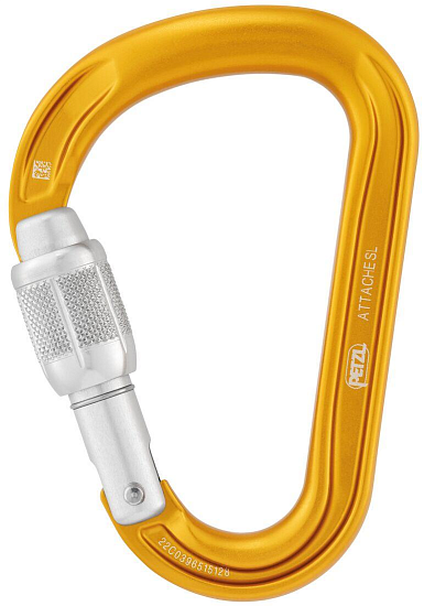 Карабин Petzl Attache Yellow - Фото 2 большая