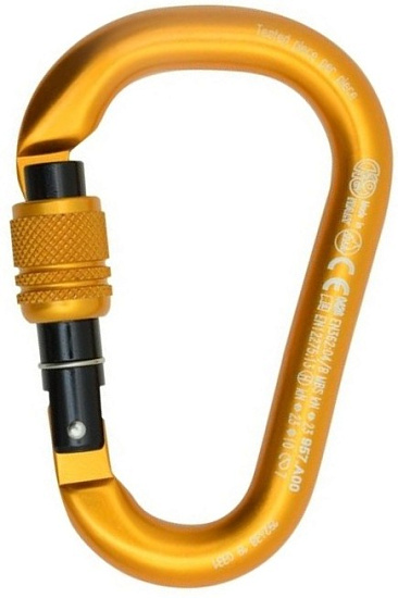 Карабин Kong HMS Napik Screw Orange/Black/Orange - Фото 1 большая