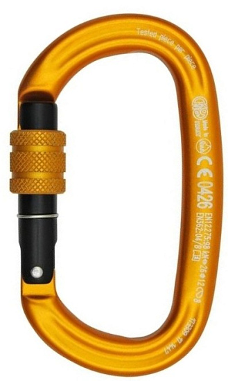 Карабин Kong Ovalone Alu Screw Orange/Black/Orange - Фото 1 большая