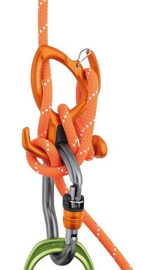 Спусковое устройство Petzl Pirana Guide Orange - Фото 4 большая