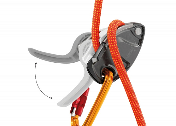 Страховочное устройство Petzl Grigri+ Orange - Фото 4 большая