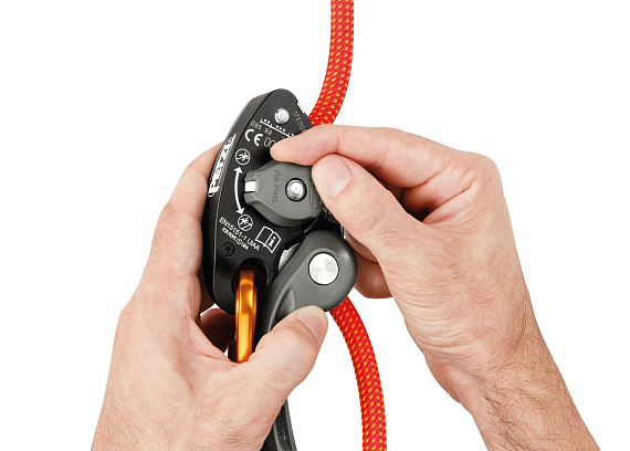 Страховочное устройство Petzl Grigri+ Orange - Фото 5 большая