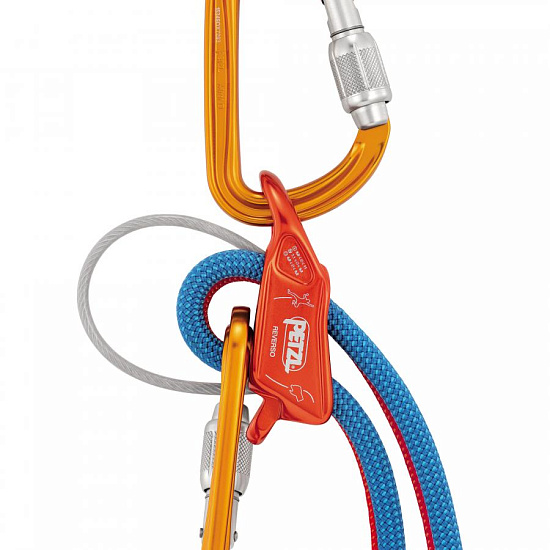 Страховочно-спусковое устройство Petzl Reverso Red - Фото 4 большая