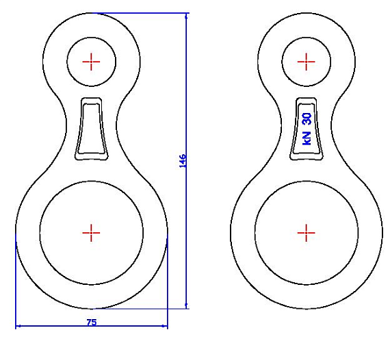 Восьмерка Vertical классическая 3500 Алюминиевая - Фото 4 большая