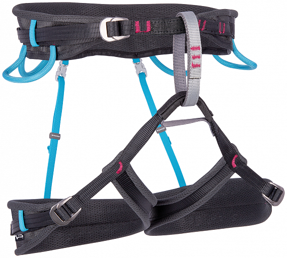 Страховочная система женская C.A.M.P. Aurora Black/Light Blue - Фото 1 большая