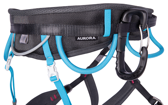 Страховочная система женская C.A.M.P. Aurora Black/Light Blue - Фото 4 большая