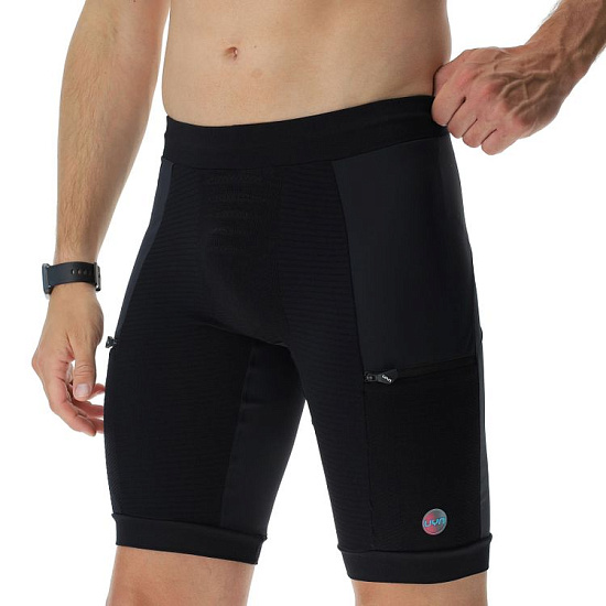 Шорты мужские UYN Strides Running Ow Black/Black - Фото 3 большая