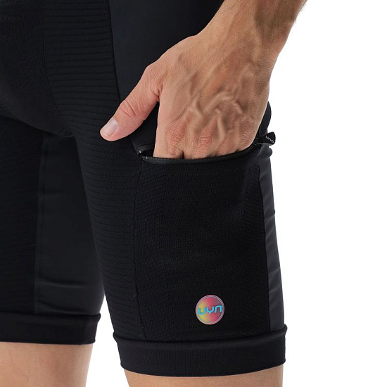 Шорты мужские UYN Strides Running Ow Black/Black - Фото 6 большая