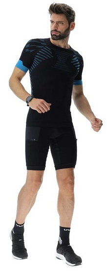 Шорты мужские UYN Strides Running Ow Black/Black - Фото 9 большая