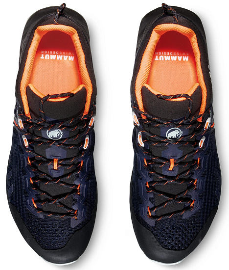 Кроссовки женские Mammut Alnasca Knit III Low Gtx Marine/Black - Фото 4 большая